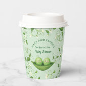 ポッドの赤ちゃんシャワーの2つのエンドウ 紙コップ (裏面)