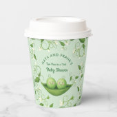 ポッドの赤ちゃんシャワーの2つのエンドウ 紙コップ (正面)