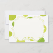 ポッドの2個のエンドウ豆は感謝していしています結び付けます サンキューカード (裏面)