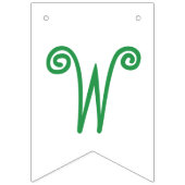 ポッドの2個のエンドウ豆は旗を結び付けます バンティングフラッグ (第2の旗)