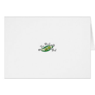 ポッドの2個のエンドウ豆