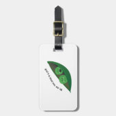 ポッドの2個のエンドウ豆 ラゲッジタグ (正面縦)