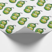 ポッドの2個のエンドウ豆 ラッピングペーパー (角)