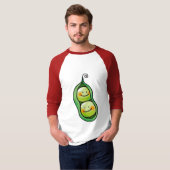 ポッドの2個のエンドウ豆 Tシャツ (正面フル)