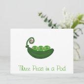 ポッドの3個のエンドウ豆 招待状 (スタンド正面)