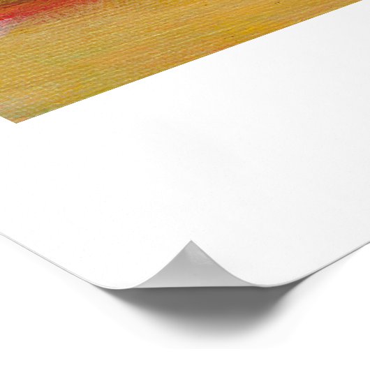 ポッドの4つの豆のおもしろいユニークオリジナルアート ポスター (角)