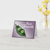 ポッドの~の親友Notecardsの2個のエンドウ豆 カード (黄色い花)