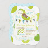 ポッドアフリカンボーイベビーシャワー招待状 招待状 (正面/裏面)