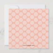 ポッドガールツインズベビーシャワー招待状 招待状 (裏面)