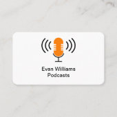 ポッドキャスティングプロフェッショナルメディカルモーグルビジネスカード 名刺 (正面)