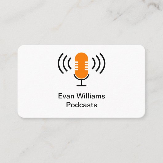 ポッドキャスティングプロフェッショナルメディカルモーグルビジネスカード 名刺 (正面)