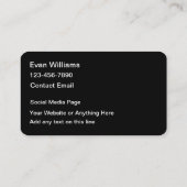 ポッドキャスティングプロフェッショナルメディカルモーグルビジネスカード 名刺 (裏面)