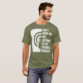 ポッドキャストが聞私の話をお気に入りの聞く Tシャツ (正面フル)