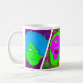 ポッドキャストのマグ コーヒーマグカップ (左)