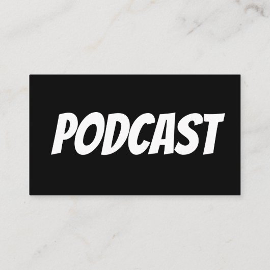 ポッドキャストの名刺 名刺 (裏面)