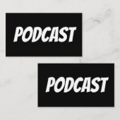 ポッドキャストの名刺 名刺 (正面/裏面)