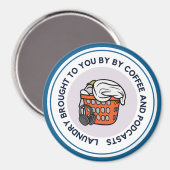 ポッドキャストカーマグネットブルーによるランドリー マグネット (正面/裏面)