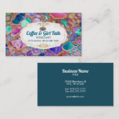 ポッドキャストスローガンの名刺 名刺 (正面/裏面)