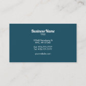 ポッドキャストスローガンの名刺 名刺 (裏面)