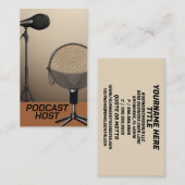 ポッドキャストホストマイク 名刺 (正面/裏面)