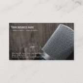 ポッドキャストマイクオーディオラジオ 名刺 (裏面)