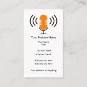 ポッドキャストマーケティングプロモーション名刺 名刺 (正面)