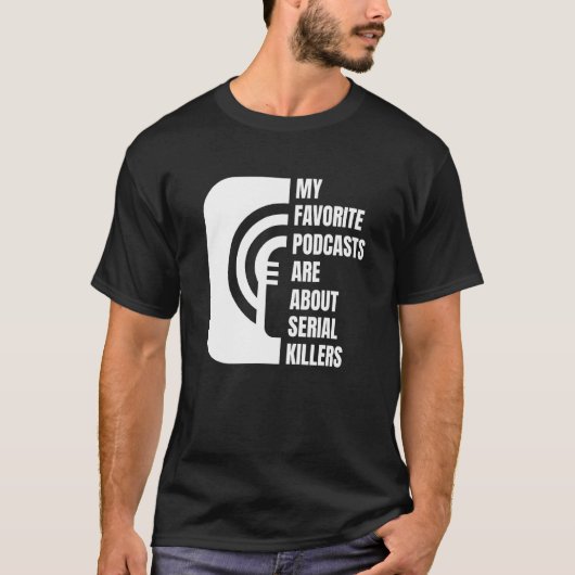 ポッドキャスト真犯行ポッドキャストJunkie Tシャツ (正面)