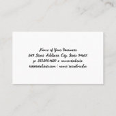 ポッドキャスト |マイク |木材 名刺 (裏面)