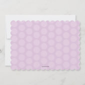 ポッドツインの豆の女の子2写真誕生のお知らせ 招待状 (裏面)