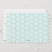 ポッドツインの豆の女の子2写真誕生のお知らせ 招待状 (裏面)