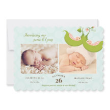 ポッドツインの豆の女の子2写真誕生のお知らせ