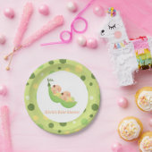 . . .ポッドツインベビーシャワープレート ペーパープレート (パーティー)