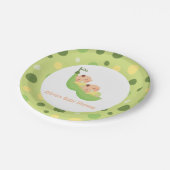 . . .ポッドツインベビーシャワープレート ペーパープレート (アングル)