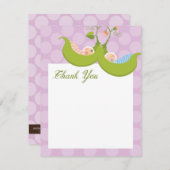 ポッドツインボーイサンキューカードの豆 サンキューカード (正面/裏面)