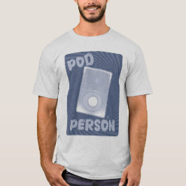 ポッドパーソン ミュージック デバイス 楽しいスローガン アート Tシャツ
