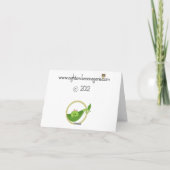 ポッドピンクのサンキューカード サンキューカード (裏面)