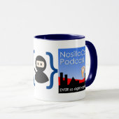 ポッドフィートポッドキャストコーヒーマグ マグカップ (正面右)