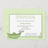 ポッドベビーシャワー招待状 招待状 (正面/裏面)