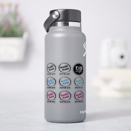 ポッド内のインスリン澄んステッカー[ビニル] シール (HydroFlask)
