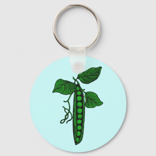 ポッド内の豆 キーホルダー (正面)