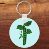 ポッド内の豆 キーホルダー (正面)