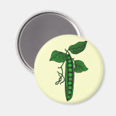 ポッド内の豆 マグネット (正面/裏面)