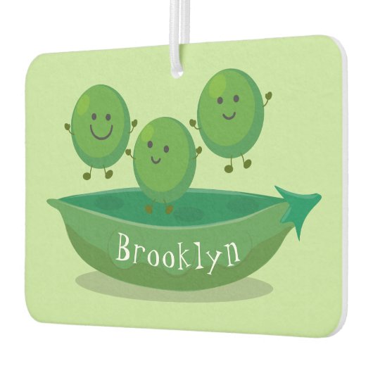 ポッド漫画の中の可愛いジャンプ豆イラストレーション カーエアーフレッシュナー (左)