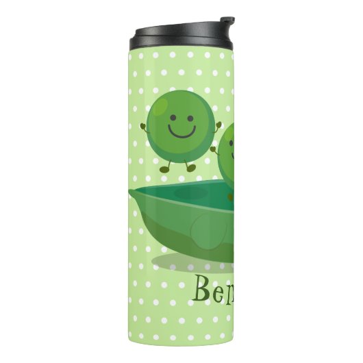 ポッド漫画の中の可愛いジャンプ豆イラストレーション タンブラー (回転左)