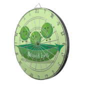 ポッド漫画の中の可愛いジャンプ豆イラストレーション ダーツボード (正面右)