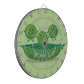 ポッド漫画の中の可愛いジャンプ豆イラストレーション ダーツボード (正面左)