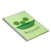 ポッド漫画の中の可愛いジャンプ豆イラストレーション ノートブック (右側)