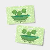 ポッド漫画の中の可愛いジャンプ豆イラストレーション バッジ (正面＆裏面)