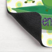 ポッド漫画の中の可愛いジャンプ豆イラストレーション マウスパッド (コーナー)