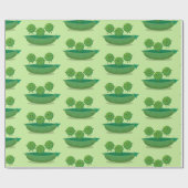 ポッド漫画の中の可愛いジャンプ豆イラストレーション ラッピングペーパー (フラット)